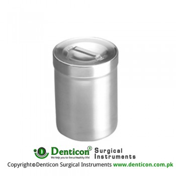 Dressing Jars Lid With Knob Stainless Steel, Size Ø 125 x 125 mm